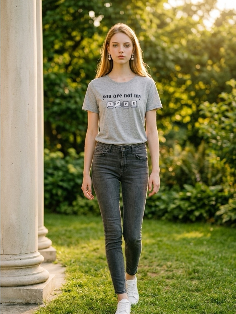 Cactus and Pearl Women’ XXL (20) “You Are Not My Type” Graphic Shirt NWOT Casual